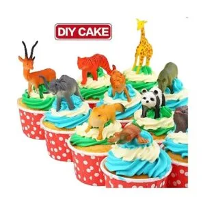 Juguete de animales paquete de 64 mini selva salvaje_3