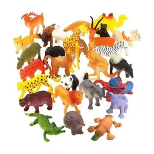Juguete de animales paquete de 64 mini selva salvaje_2
