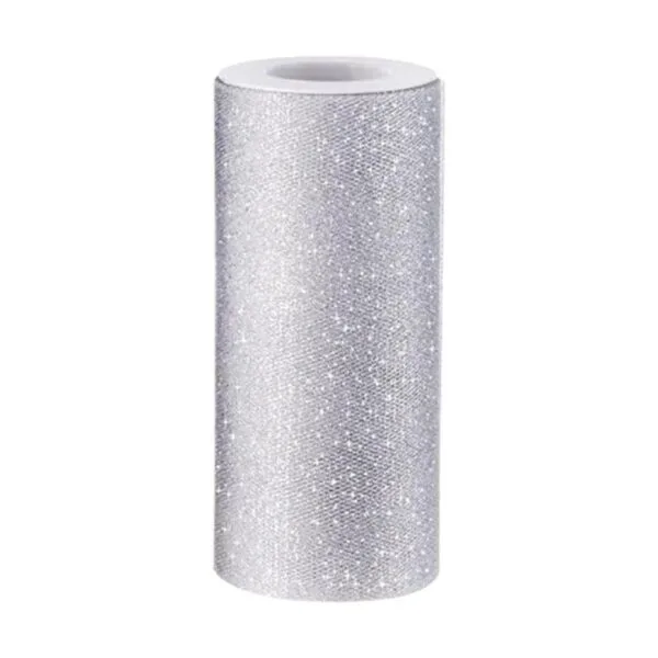Rollo de cinta de tul brillante carrete de tul brillante_1