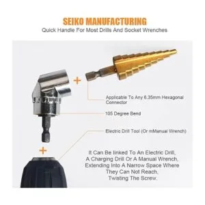 CIGOTU Taladro de ángulo recto multifunción de 105 grados_3