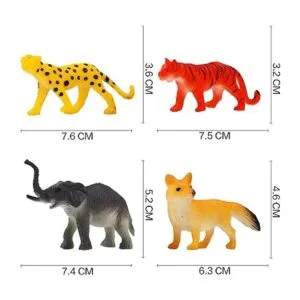 Juguete de animales paquete de 64 mini selva salvaje_5