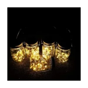 Faroles solares para colgar en tarro de masón paquete de_2