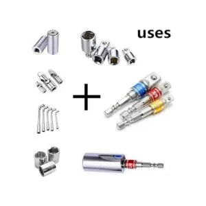 El juego de adaptadorextensión de enchufe de grado de_4