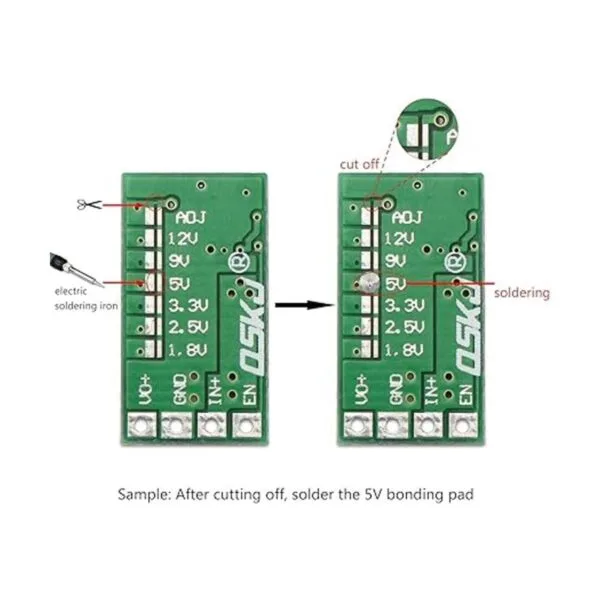DROK Regulador de 5 V 5 unidades reductor de voltaje CC_3