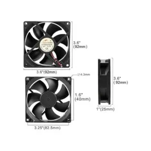 92 mm Case Fan Cooling Fan 4000 rpm para cajas de_5