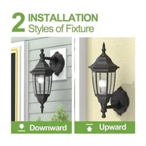 EMART Lámpara LED de porche para exteriores accesorios de_3