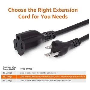 Cable de extensión de 10 pies 13 amperios 125 V negro_2