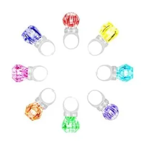 Midafon Paquete de 60 anillos LED brillantes con luces LED_1