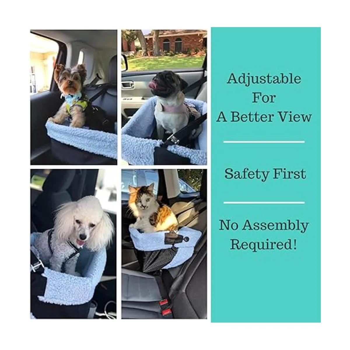 Asiento de vehículo para perros con refuerzo Cozy Boost_5