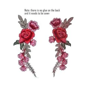 BronaGrand 10 piezas de 5 pares de parches bordados de_4