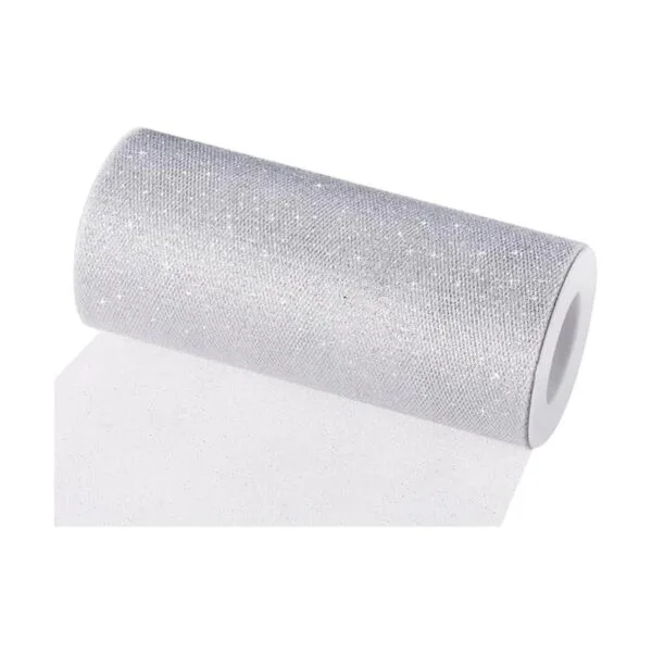 Rollo de cinta de tul brillante carrete de tul brillante_3