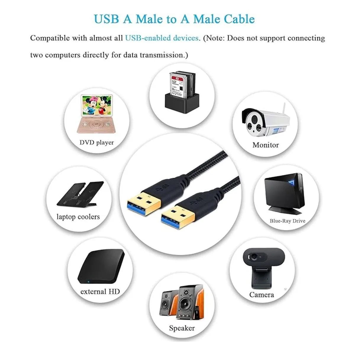 Besgoods Cable USB a USB de 1.5 pies cable USB 3.0 tipo_6