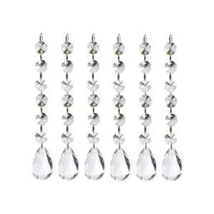 Guirnalda de 30 cuentas de cristal acrílico transparente_1