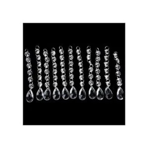 Guirnalda de 30 cuentas de cristal acrílico transparente_3