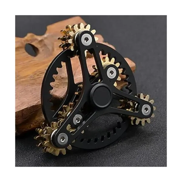 Puro latón Fidget Spinner engranajes Linkage Fidget Gyro_2