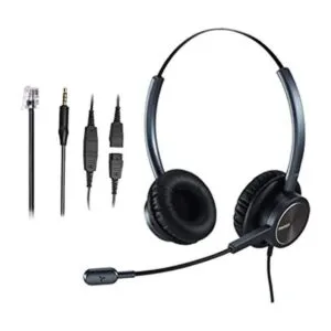Auriculares de centro de llamadas con conector RJ9 y_1