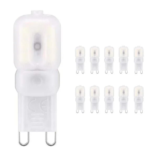 Bombillas LED G9 paquete de 10 unidades base G9 3 W_1