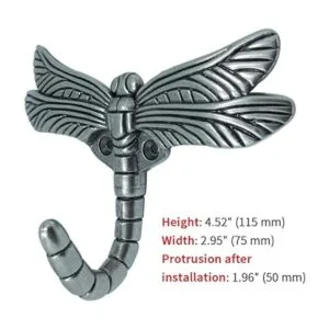 Ganchos decorativos de libélula Toalla de libélula para_2