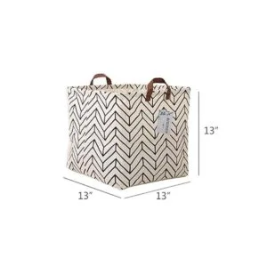 Cesta de almacenamiento de lona plegable organizador con_2