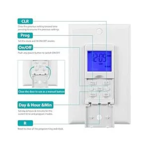 BNLINK Temporizador programable de pared de 7 días para_2