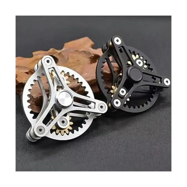 Puro latón Fidget Spinner engranajes Linkage Fidget Gyro_3