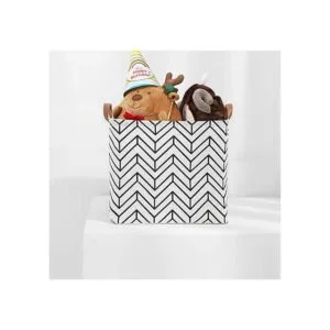 Cesta de almacenamiento de lona plegable organizador con_5