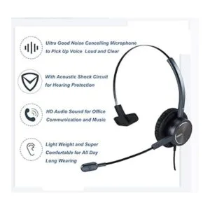 MAIRDI Auriculares de teléfono con micrófono con_3