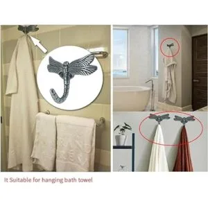 Ganchos decorativos de libélula Toalla de libélula para_5