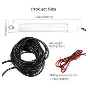 Lámpara de pesca sumergible LED de 12 V y 120 LED_6