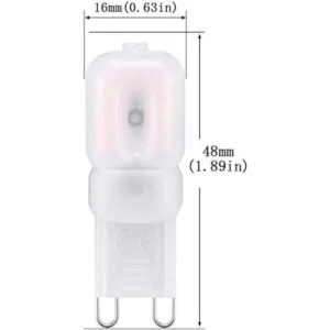 Paquete de 10 luces LED G9 base G9 3 W luz blanca_2