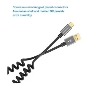 Cable USB en espiral CableCreation 0.56 pies a 4 pies_6