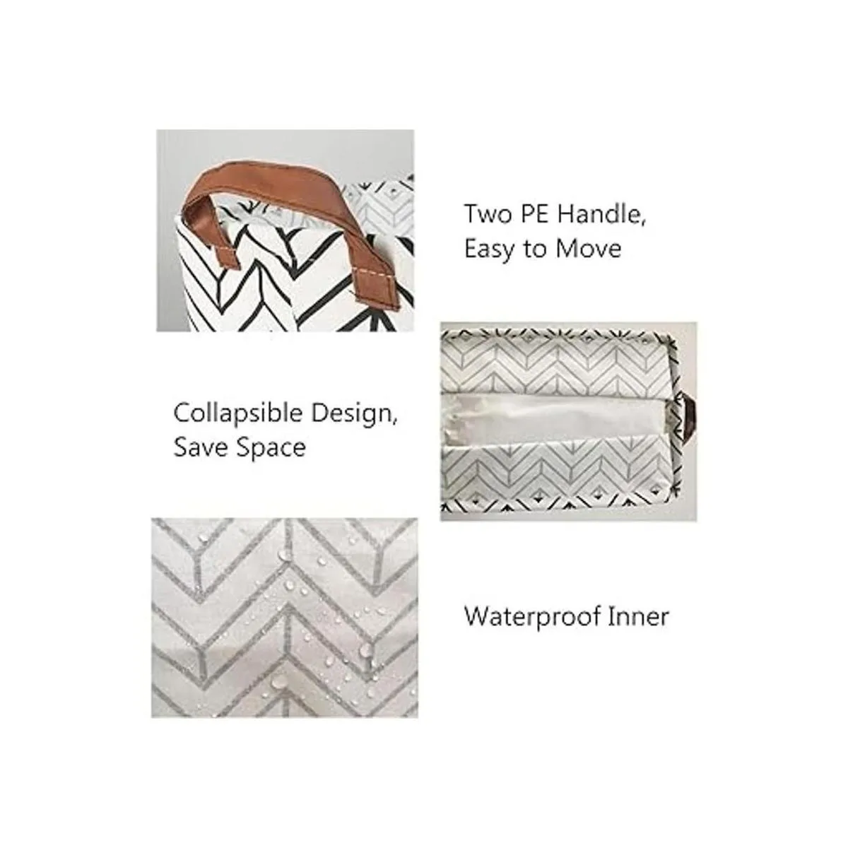 Cesta de almacenamiento de lona plegable organizador con_3