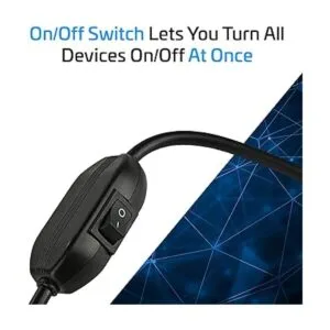 Divisor de cable de extensión de 4 salidas 6 pies de_5