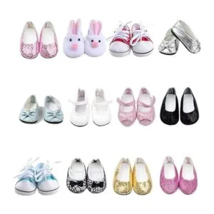 TOYYSB 6 pares de zapatos de muñeca incluyen botas_2