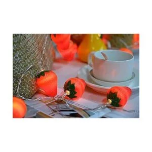 SDOUBLEM Tira de 20 luces LED de fruta fresa funciona_4