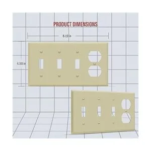 ENERLITES Placa de pared de salida de receptáculo dúplex_2