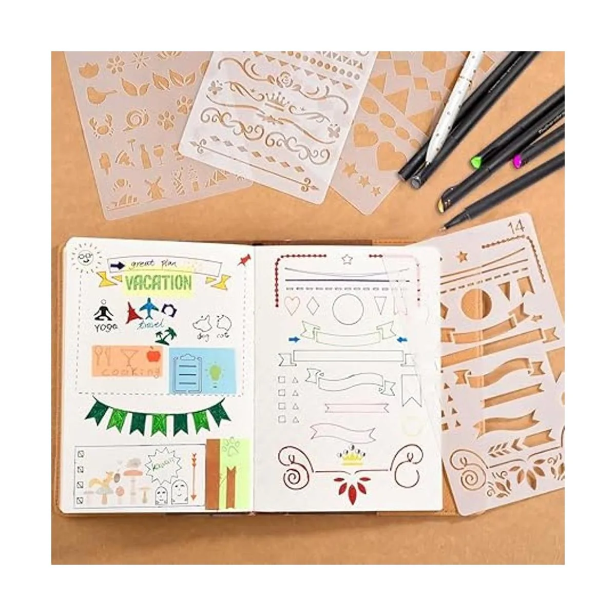 Juego de planificador de plástico CH Haicheng para diario_5