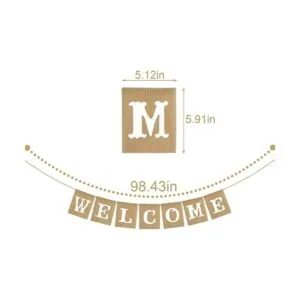 Guirnalda de arpillera rústica de yute vintage para_6