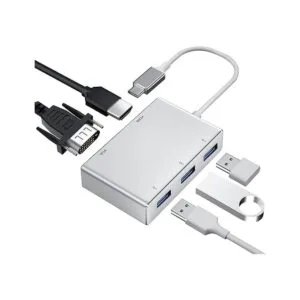 Adaptador USB C HDMI VGA USB 3.0 Weton 5 en 1 USB 3.1_1