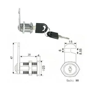 Smbbit 1316 pulgadas 0.787 in Cilindro Cam Cilindro_4