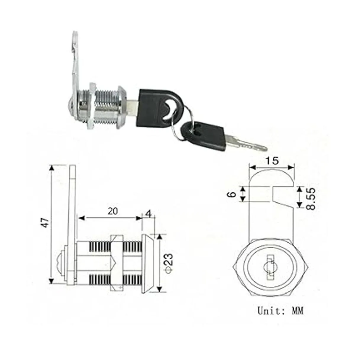 Smbbit 1316 pulgadas 0.787 in Cilindro Cam Cilindro_4