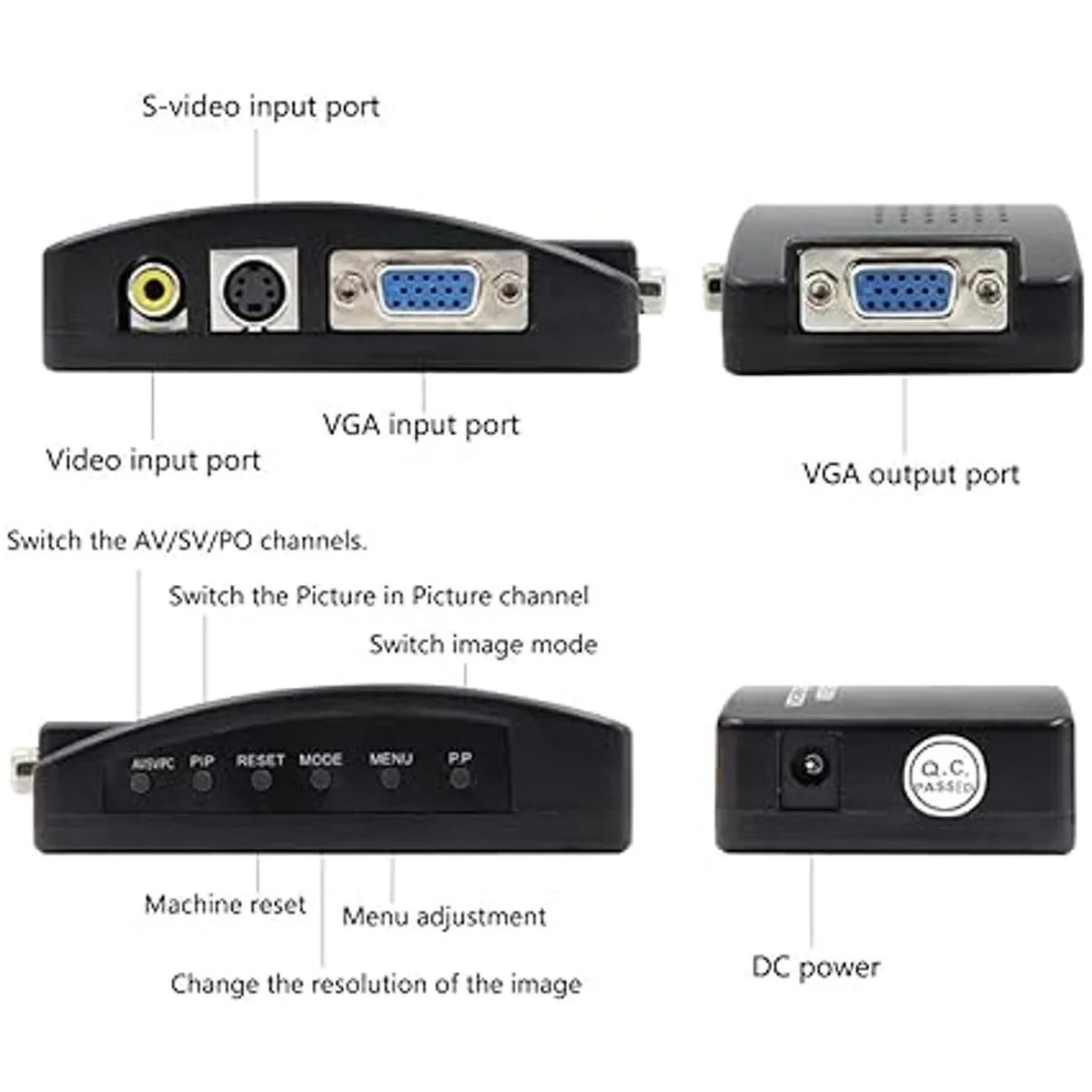 PC portátil Composite Video TV RCA Composite SVideo AV IN_6