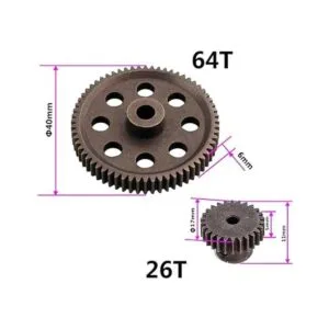 ShareGoo RC 11184 Engranaje principal de metal de acero_2