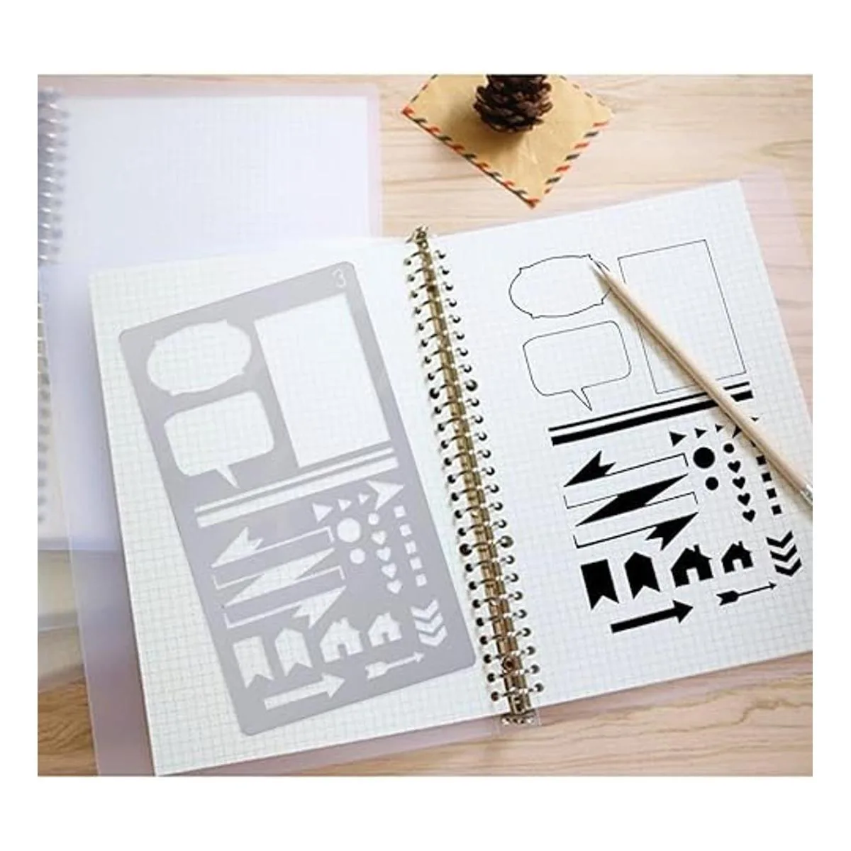 Juego de planificador de plástico CH Haicheng para diario_6