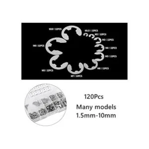 Kit de anillo de retención de clip electrónico de acero_6