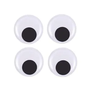 DECORA Ojos grandes de 6 pulgadas con autoadhesivo para_1