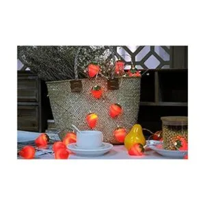 SDOUBLEM Tira de 20 luces LED de fruta fresa funciona_3