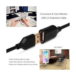 Besgoods Cable de extensión USB paquete de 4 cables de_4