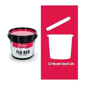 Ecotex TexRed Emulsión de serigrafía pinta 16 onzas_4