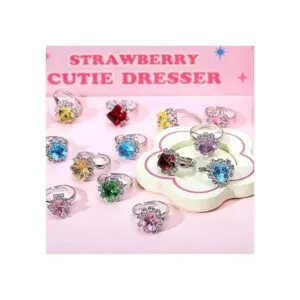 PinkSheep Anillos de joyería para niños 30 piezas_2